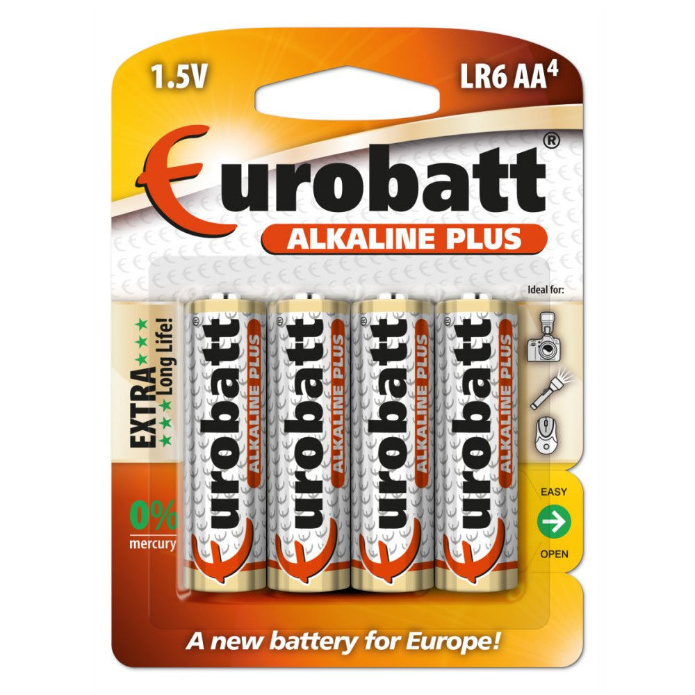 Alkaline PLus AA batterier LR06